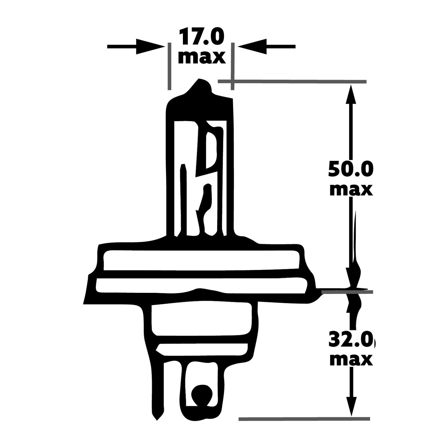 HYPER Narva H4 Halogen Bulb 12V 60/55W P45T for Kawasaki & Suzuki