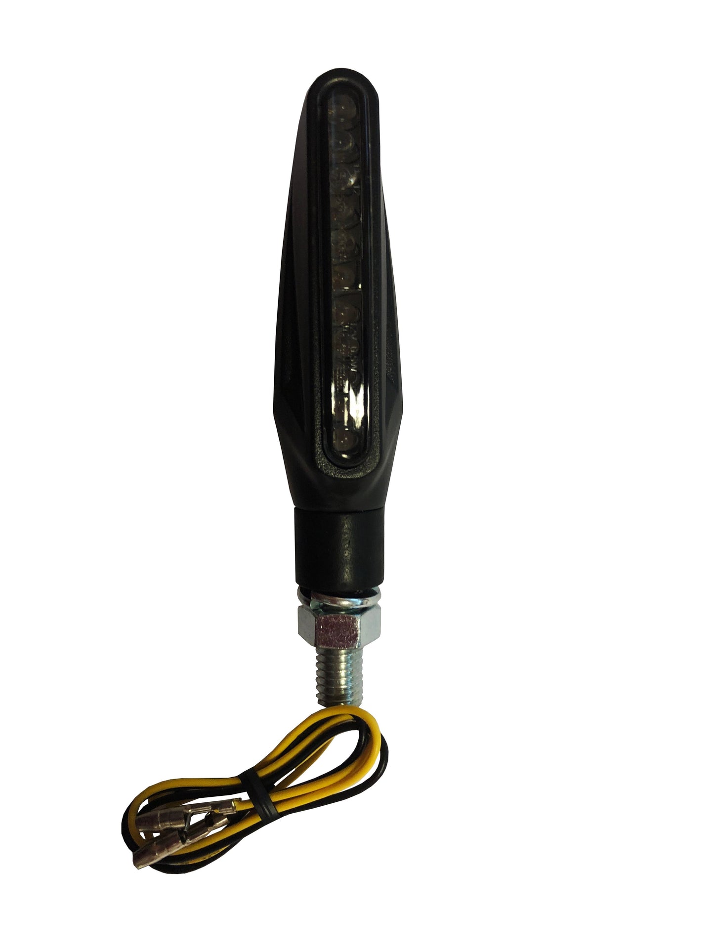 LED Indicator Pair with Smoke Lens and Black Stem