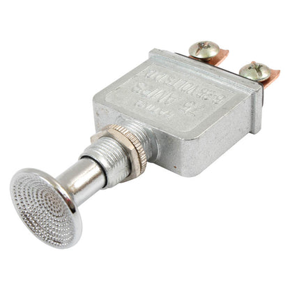 Universal Push-Pull Switch 6-28V 75A SPST 1/2" Threaded Stem