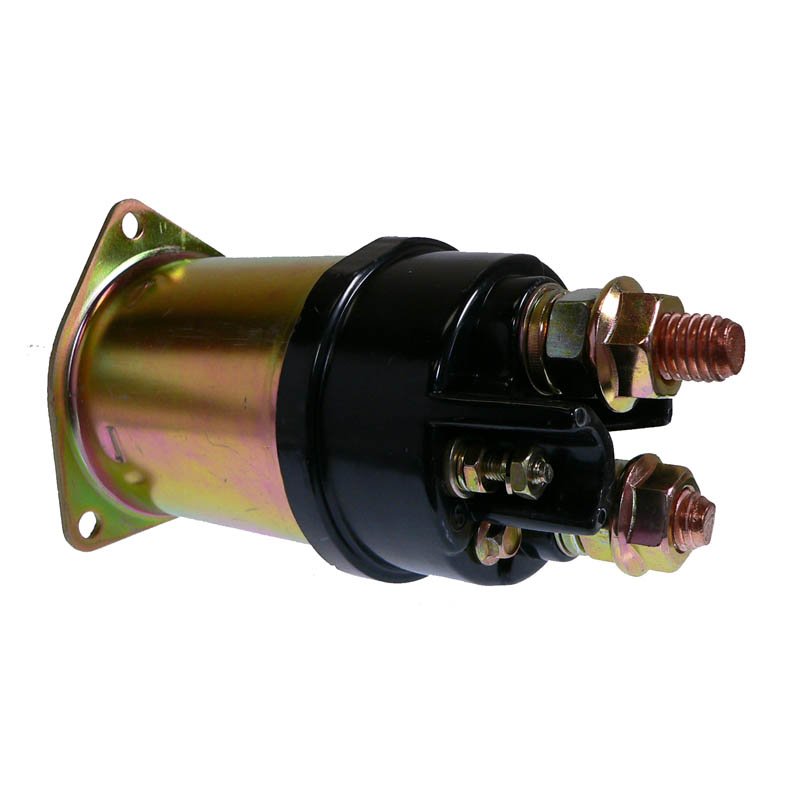 24-Volt 4-Terminal Solenoid for Delco Starters - Replacement Solenoid Relay