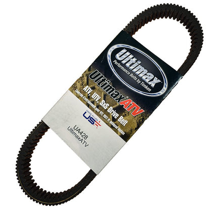 Ultimax ATV CVT drive belt UA428 for ATV UTV and SxS vehicles, performance replacement part